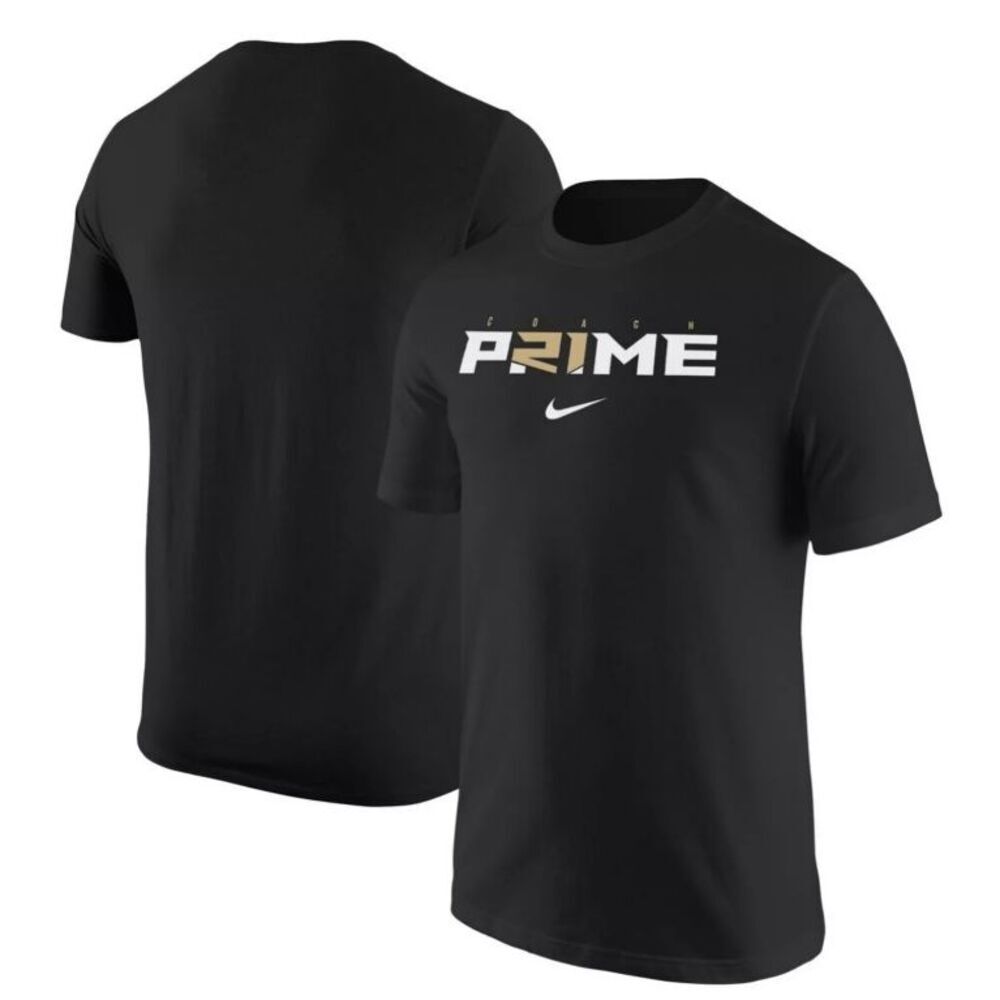 Nike Men's Deion Sanders Black Coach Prime Core T-shirt S